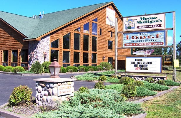 The Lodge at Crooked Lake exterior.